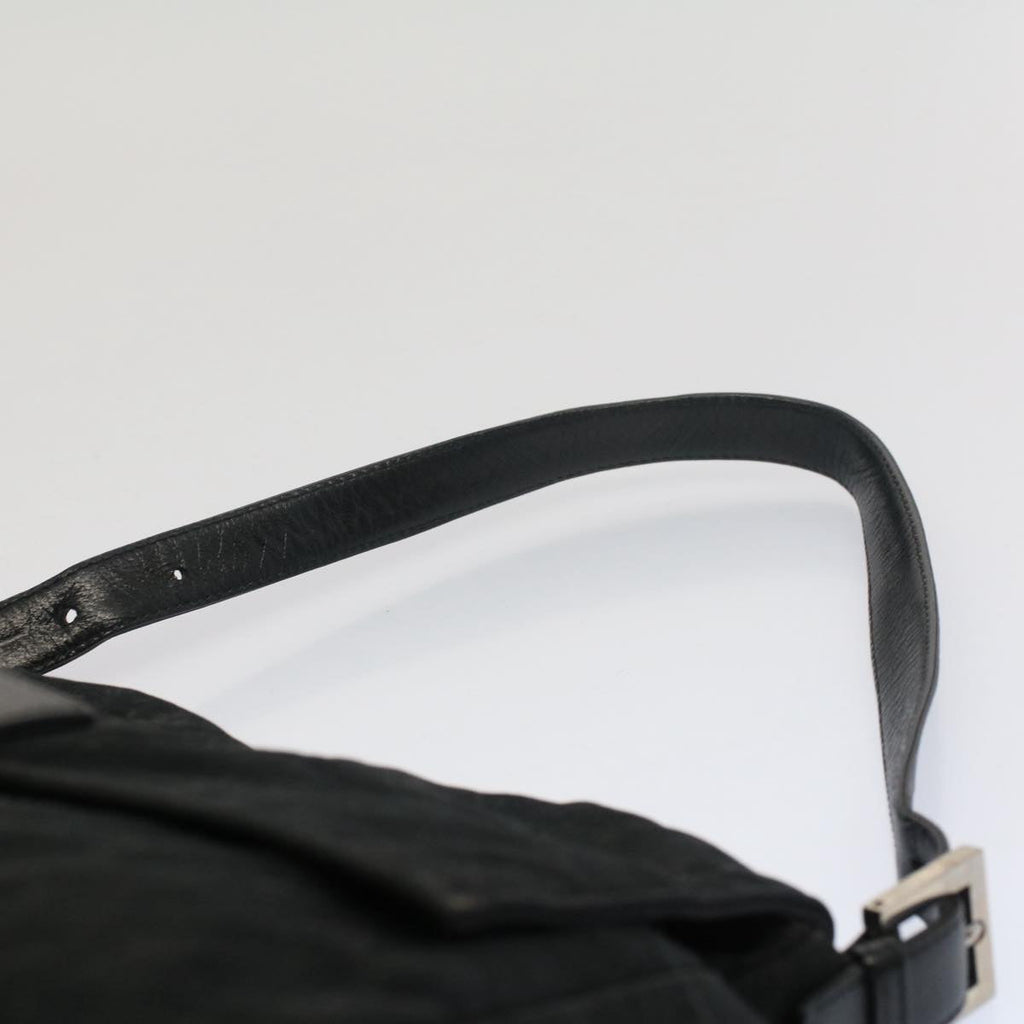 FENDI Mamma Baguette Shoulder Bag Nylon Black 2355 26325 009bs7910