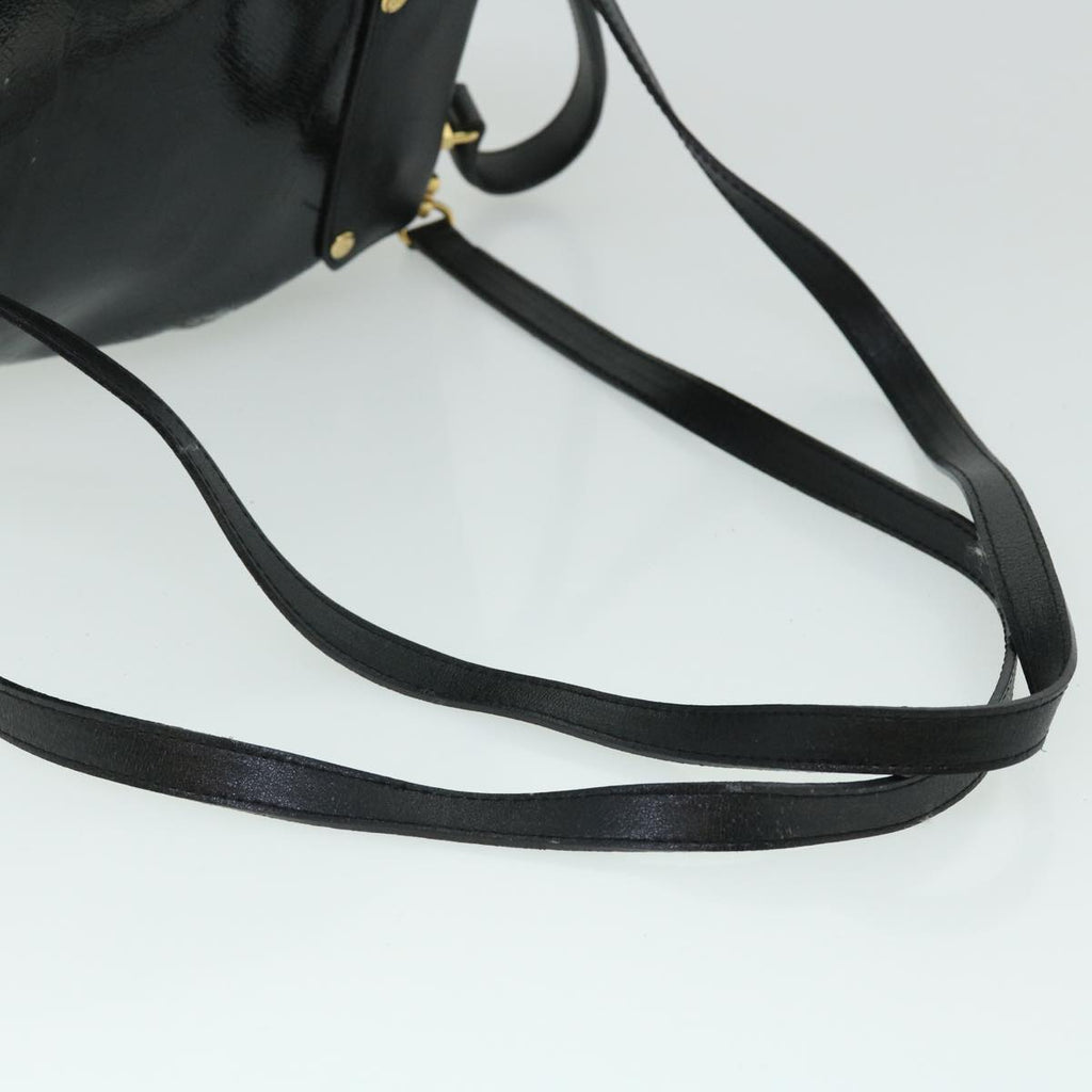 FENDI Backpack Leather Blackbs7930
