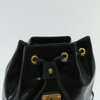 FENDI Backpack Leather Blackbs7930