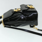 FENDI Backpack Leather Blackbs7930