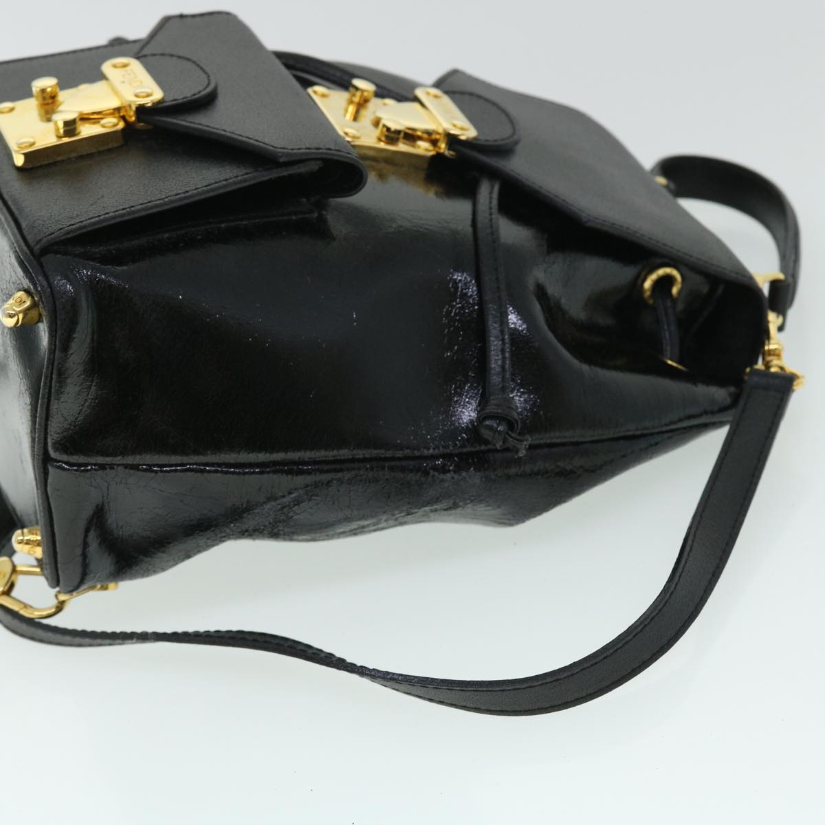 FENDI Backpack Leather Blackbs7930
