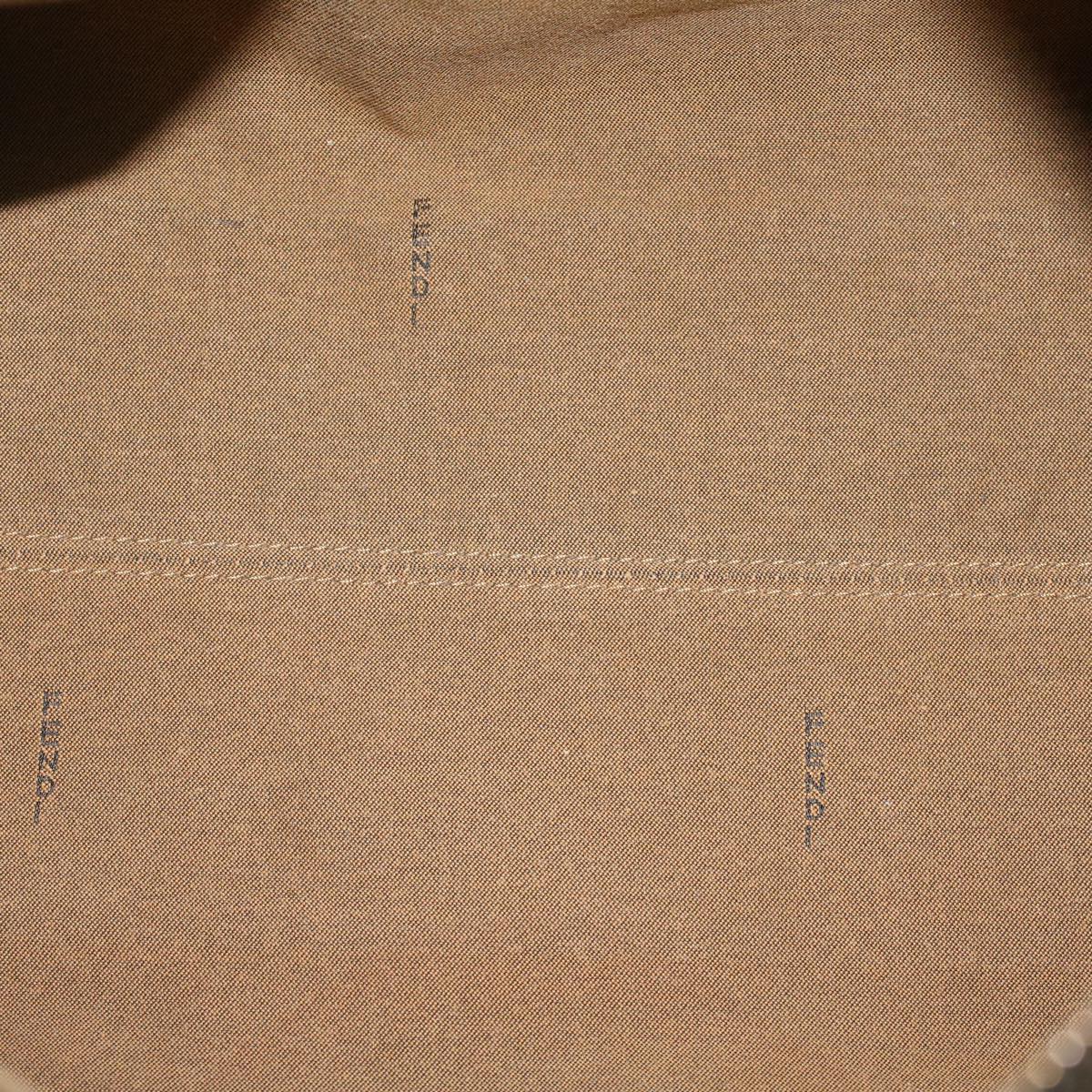 FENDI Zucca Canvas Boston Bag Leather Black Brownbs7951