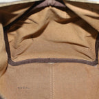 FENDI Zucca Canvas Boston Bag Leather Black Brownbs7951