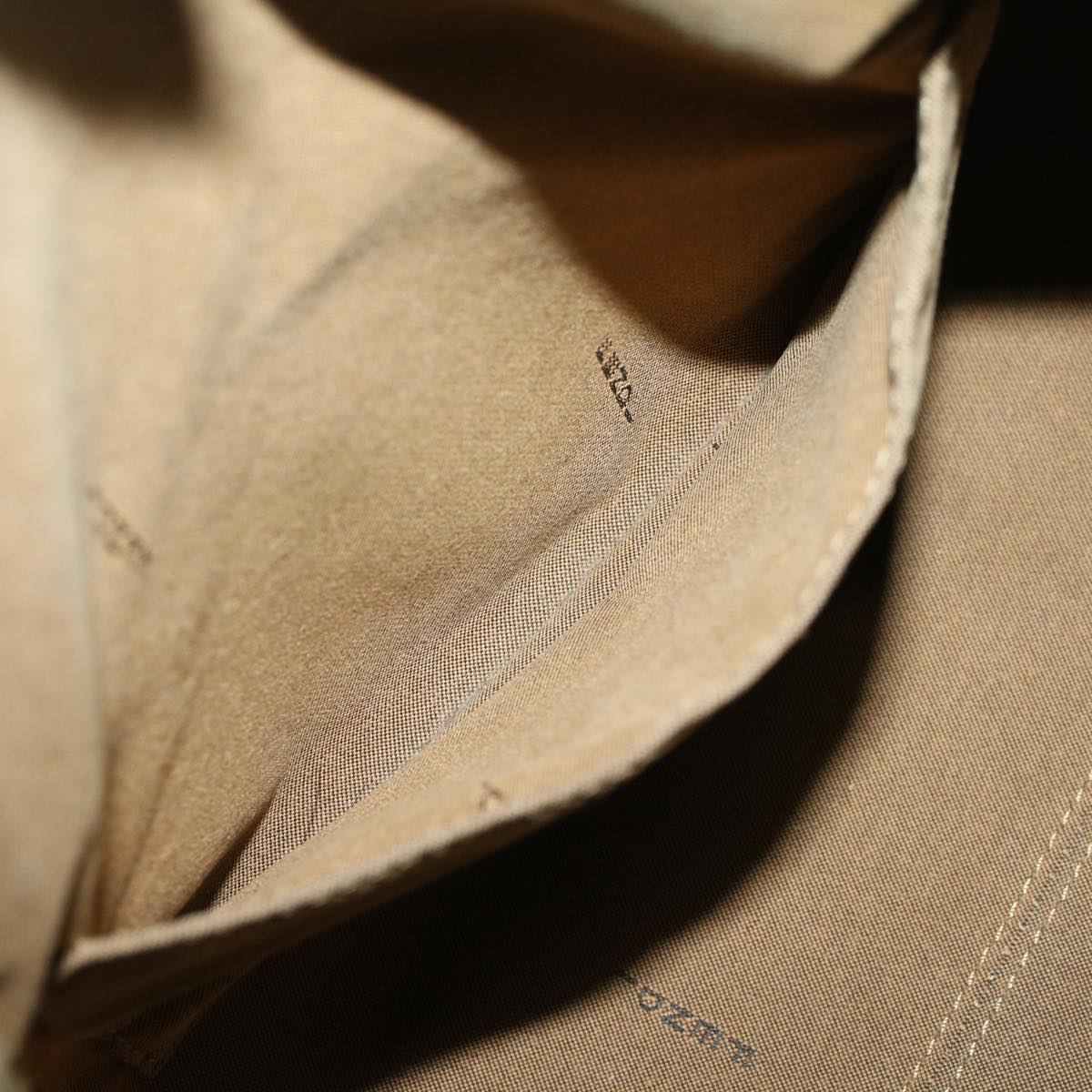 FENDI Zucca Canvas Boston Bag Leather Black Brownbs7951