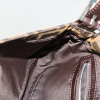 FENDI Zucca Canvas Mamma Baguette Shoulder Bag Black Brownbs7953