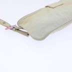 FENDI Mamma Baguette Shoulder Bag cotton Beige Pinkbs7965