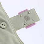 FENDI Mamma Baguette Shoulder Bag cotton Beige Pinkbs7965