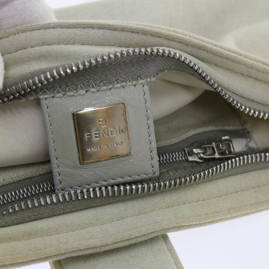 FENDI Mamma Baguette Shoulder Bag cotton Beige Pinkbs7965