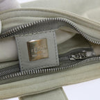 FENDI Mamma Baguette Shoulder Bag cotton Beige Pinkbs7965
