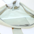 FENDI Mamma Baguette Shoulder Bag cotton Beige Pinkbs7965