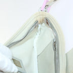 FENDI Mamma Baguette Shoulder Bag cotton Beige Pinkbs7965