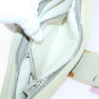 FENDI Mamma Baguette Shoulder Bag cotton Beige Pinkbs7965