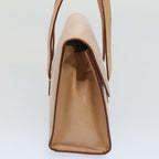 CELINE Shoulder Bag Leather Beige  7986