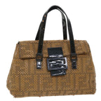 FENDI Mamma Baguette Shoulder Bag Canvas Brownbs8010
