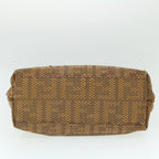 FENDI Mamma Baguette Shoulder Bag Canvas Brownbs8010