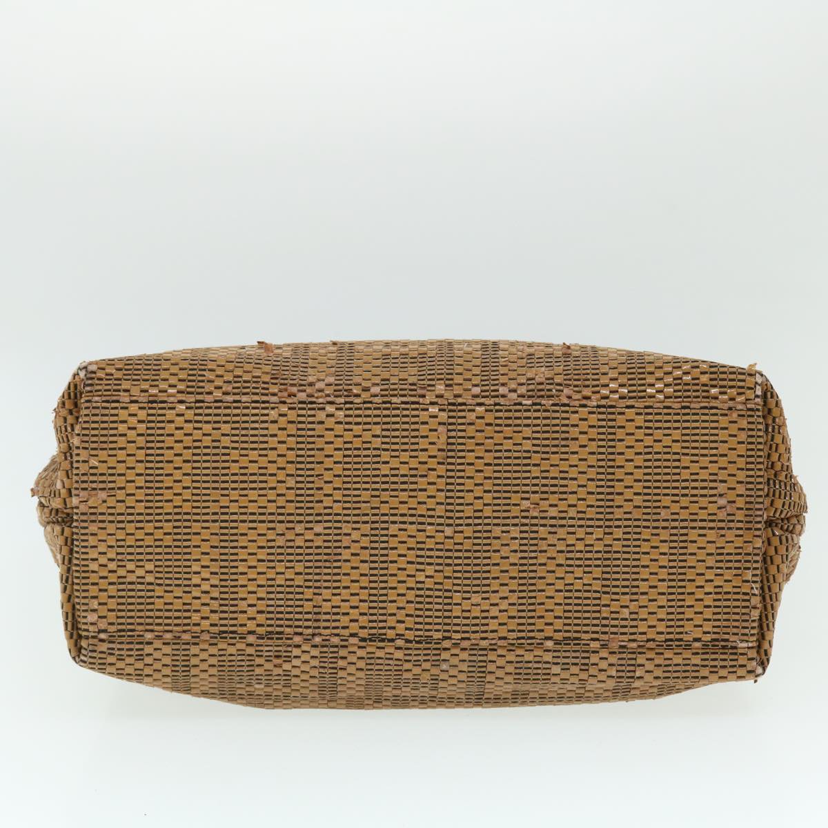 FENDI Mamma Baguette Shoulder Bag Canvas Brownbs8010