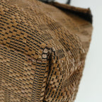FENDI Mamma Baguette Shoulder Bag Canvas Brownbs8010