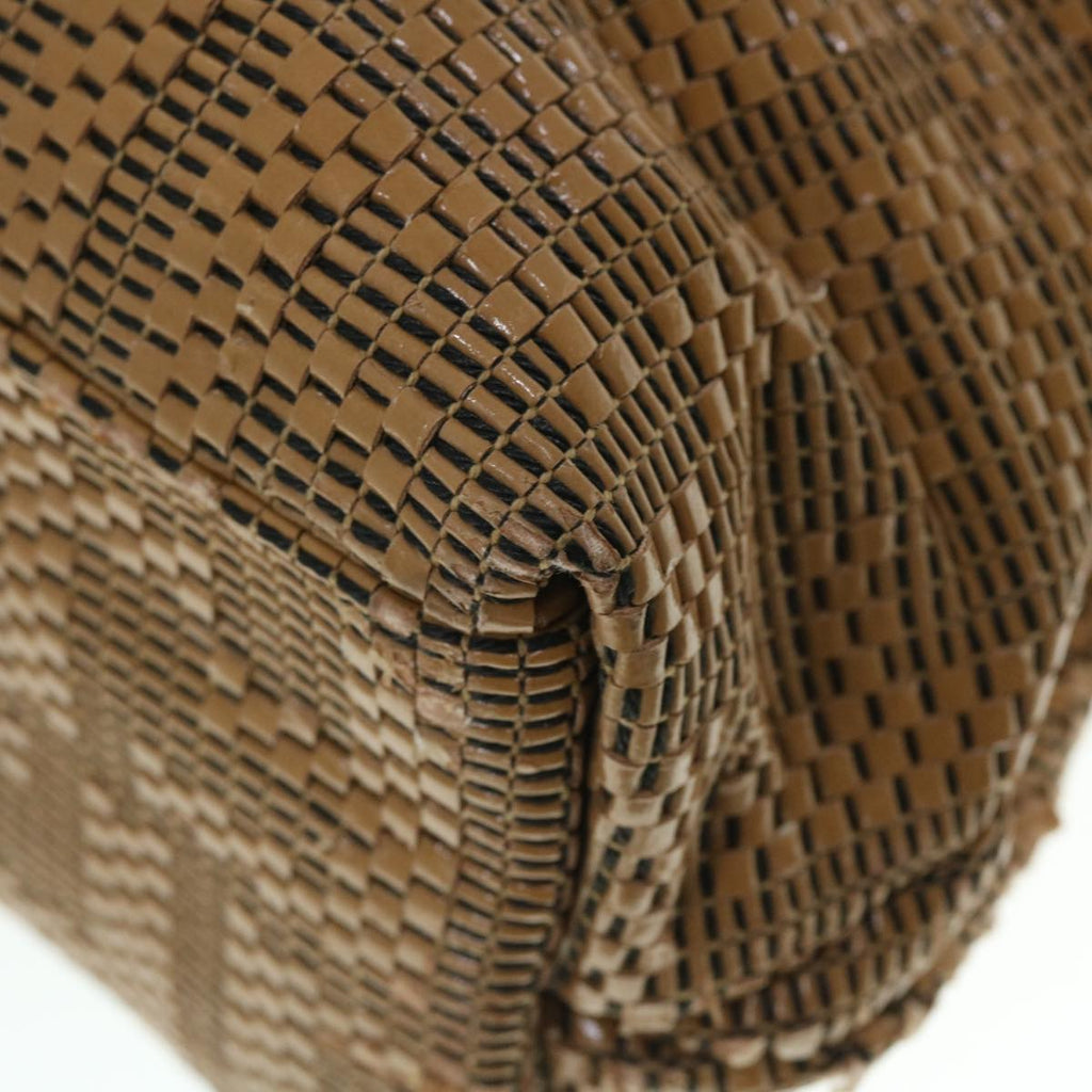 FENDI Mamma Baguette Shoulder Bag Canvas Brownbs8010