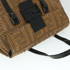 FENDI Mamma Baguette Shoulder Bag Canvas Brownbs8010