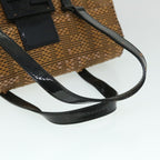 FENDI Mamma Baguette Shoulder Bag Canvas Brownbs8010