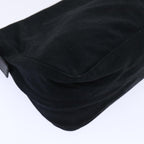FENDI Mamma Baguette Shoulder Bag Nylon Leather Blackbs8028