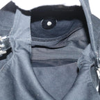 FENDI Mamma Baguette Shoulder Bag Nylon Leather Blackbs8028