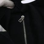 FENDI Mamma Baguette Shoulder Bag Nylon Leather Blackbs8028