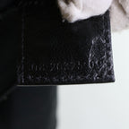 FENDI Mamma Baguette Shoulder Bag Nylon Leather Blackbs8028