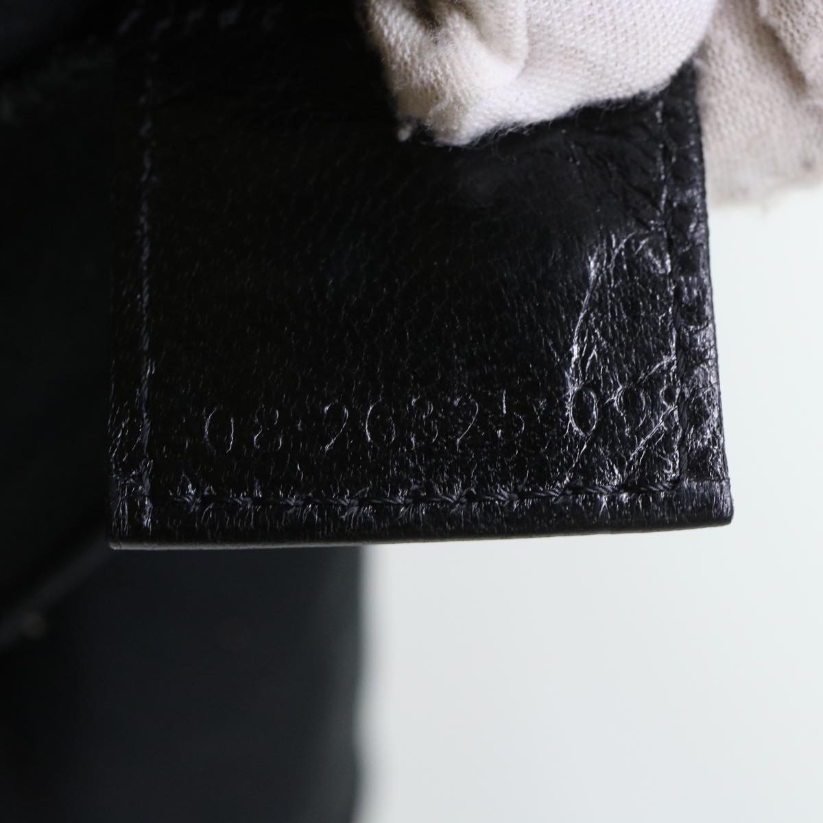 FENDI Mamma Baguette Shoulder Bag Nylon Leather Blackbs8028