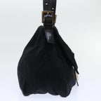 FENDI Mamma Baguette Shoulder Bag Nylon Leather Blackbs8028