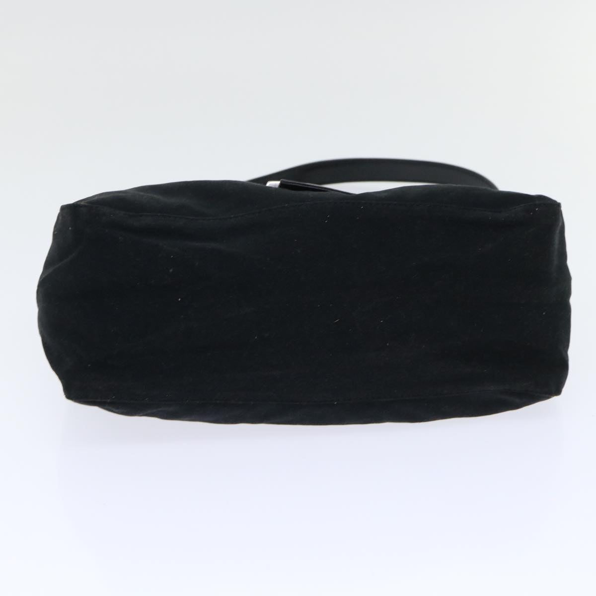 FENDI Mamma Baguette Shoulder Bag Nylon Leather Blackbs8028