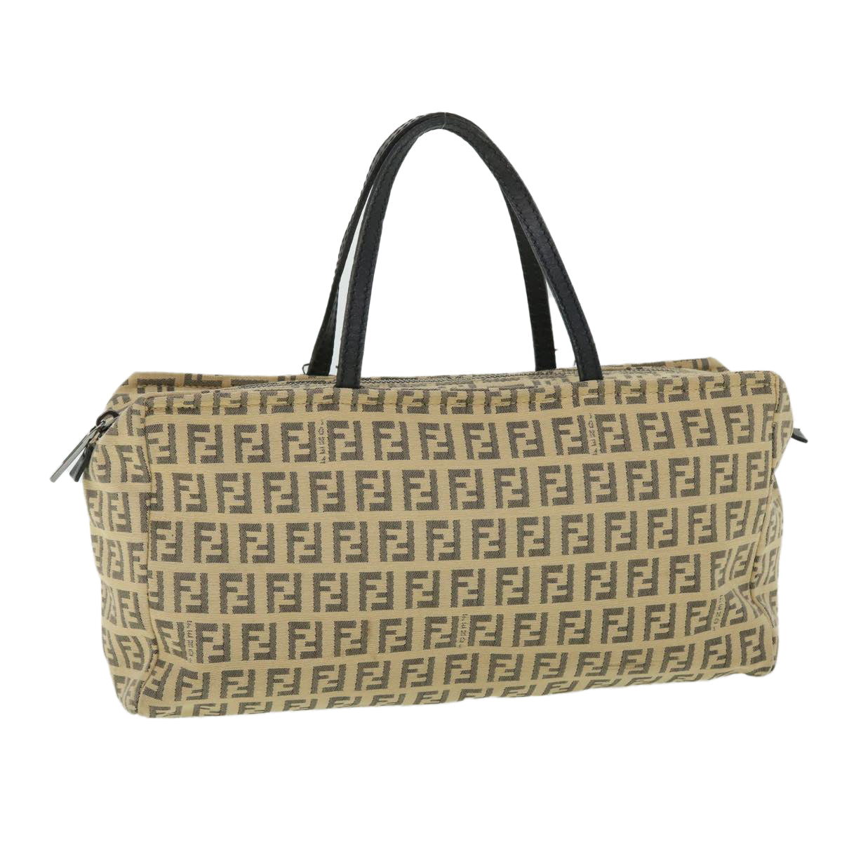 FENDI Zucchino Canvas Hand Bag Beigebs8088