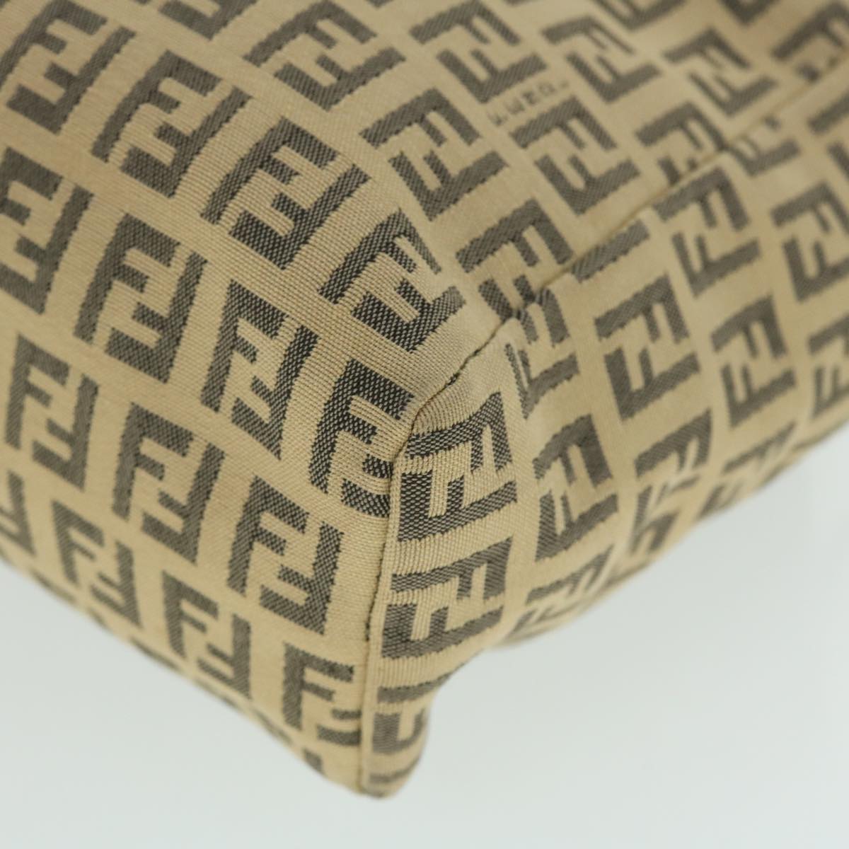 FENDI Zucchino Canvas Hand Bag Beigebs8088