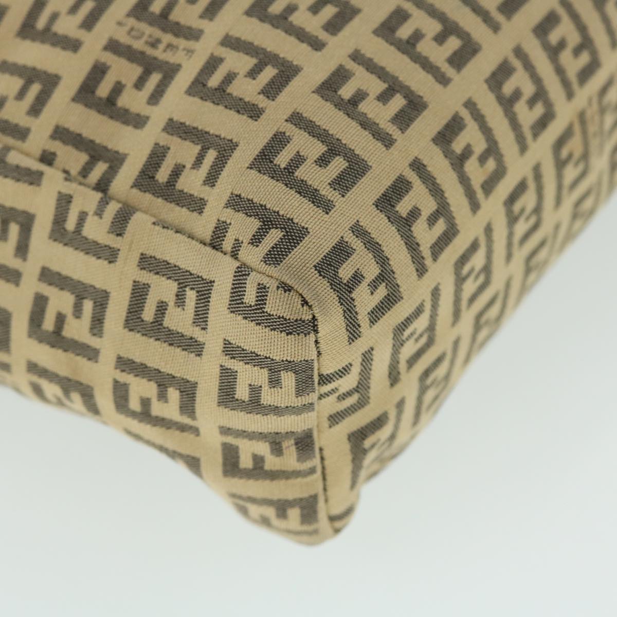 FENDI Zucchino Canvas Hand Bag Beigebs8088