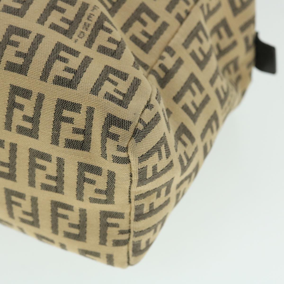 FENDI Zucchino Canvas Hand Bag Beigebs8088