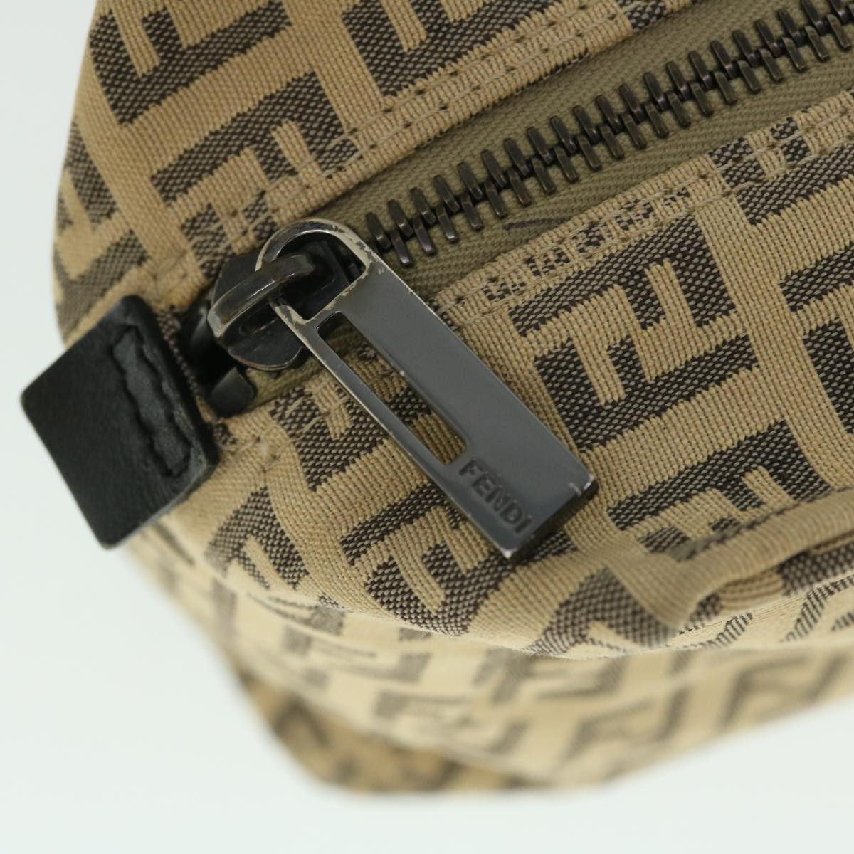 FENDI Zucchino Canvas Hand Bag Beigebs8088
