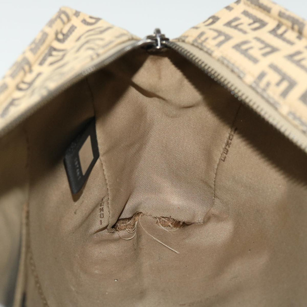 FENDI Zucchino Canvas Hand Bag Beigebs8088