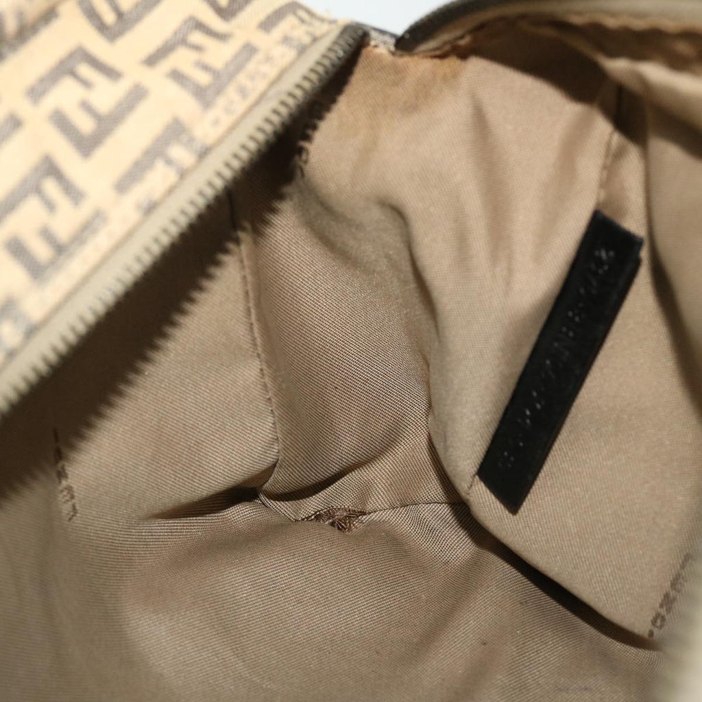 FENDI Zucchino Canvas Hand Bag Beigebs8088