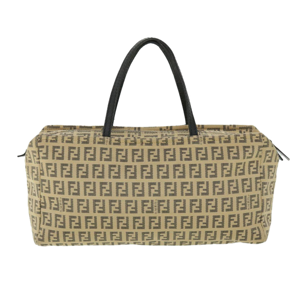 FENDI Zucchino Canvas Hand Bag Beigebs8088