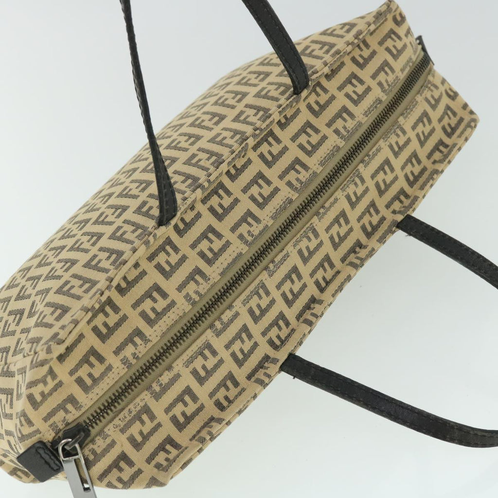 FENDI Zucchino Canvas Hand Bag Beigebs8088