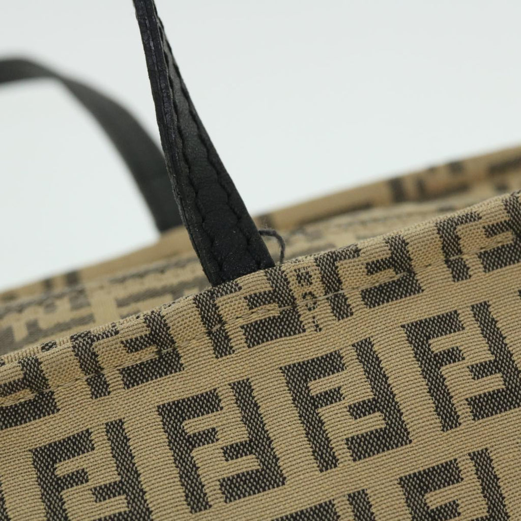 FENDI Zucchino Canvas Hand Bag Beigebs8088