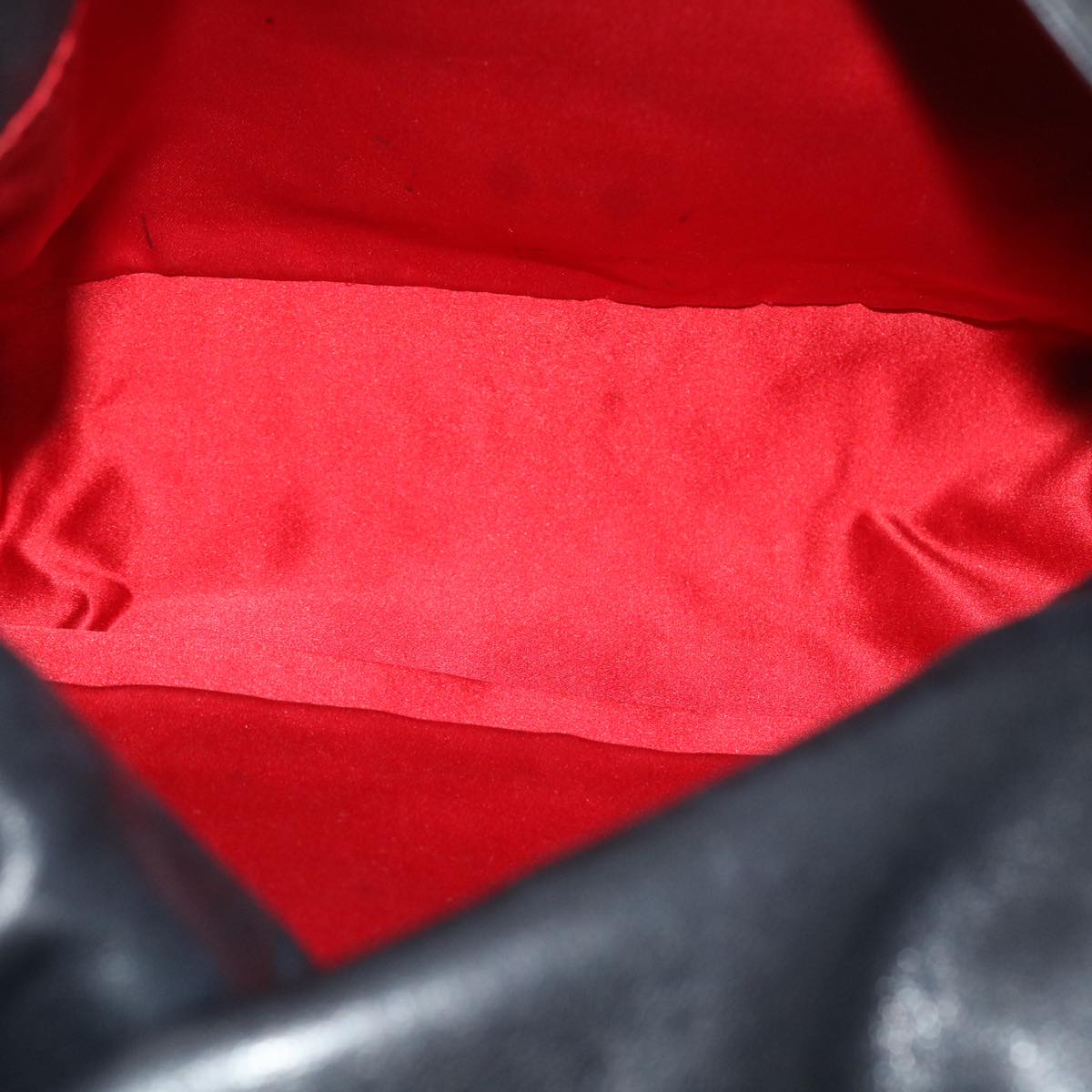 FENDI Mamma Baguette Shoulder Bag Leather Blackbs8192