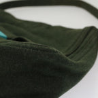FENDI Mamma Baguette Shoulder Bag cotton Green Light Bluebs8194