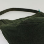 FENDI Mamma Baguette Shoulder Bag cotton Green Light Bluebs8194