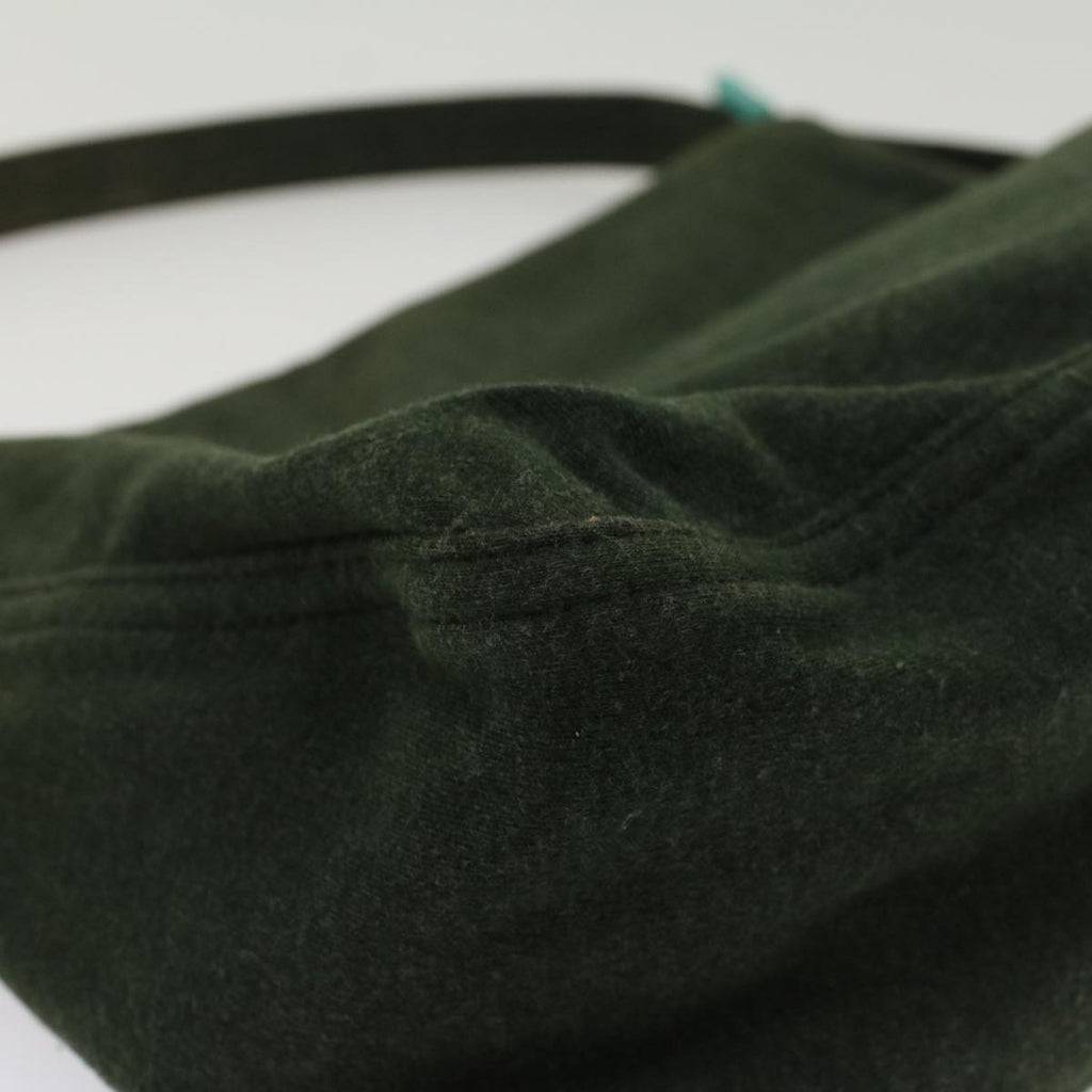 FENDI Mamma Baguette Shoulder Bag cotton Green Light Bluebs8194