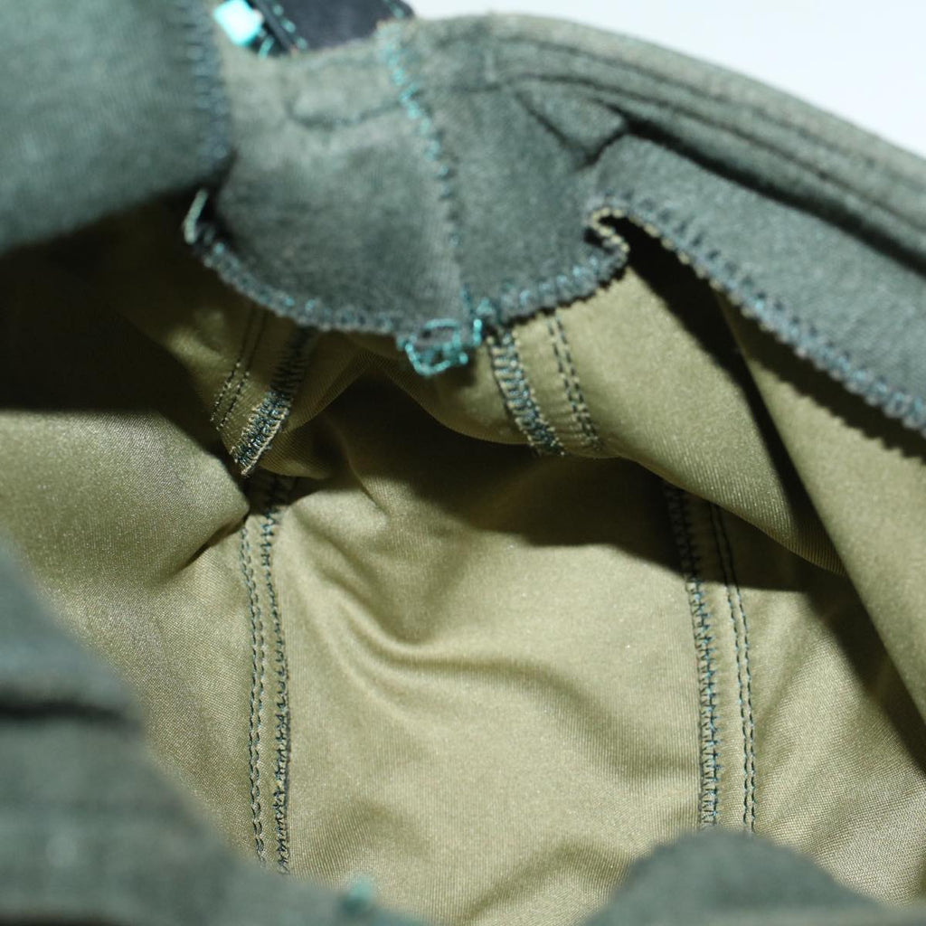 FENDI Mamma Baguette Shoulder Bag cotton Green Light Bluebs8194