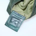 FENDI Mamma Baguette Shoulder Bag cotton Green Light Bluebs8194