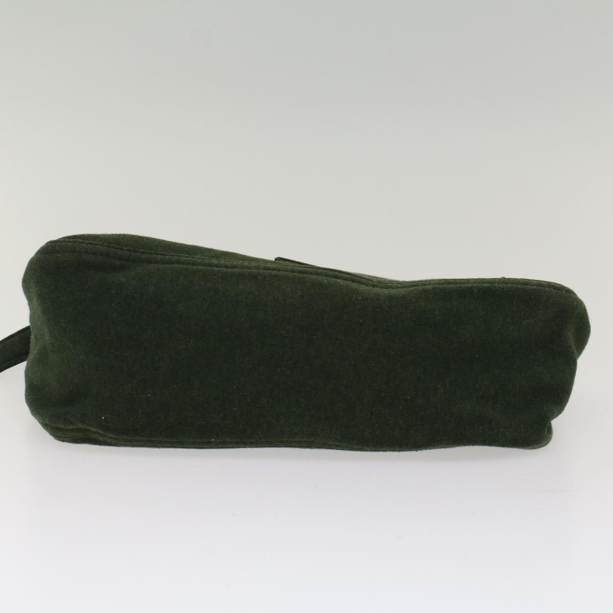 FENDI Mamma Baguette Shoulder Bag cotton Green Light Bluebs8194