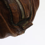 FENDI Zucca Canvas Spy Hand Bag Nylon Leather Brownbs8264