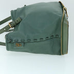 Chloe Tote Bag Leather Green bs8301